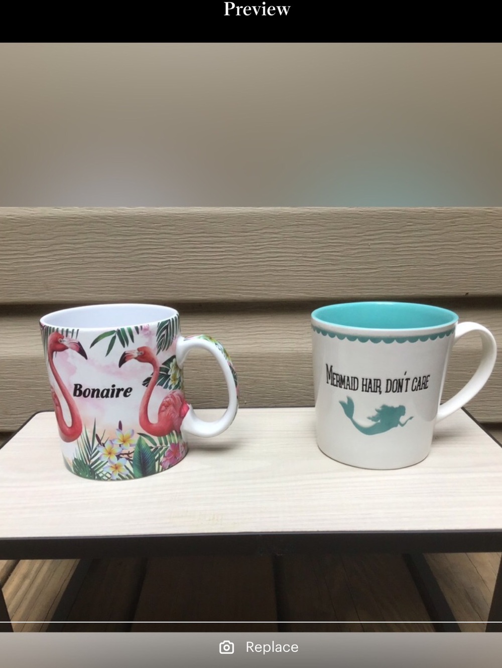 “Mermaid Hair Don’t Care” & “Bonaire” Large Ceramic Mugs